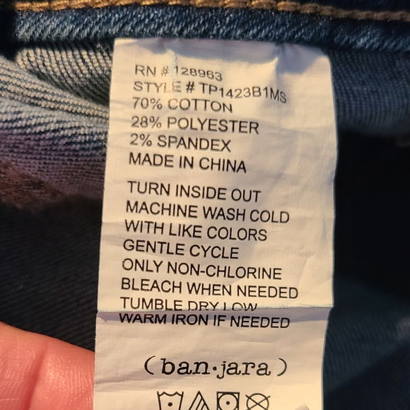 Ban-jara womens Flare Jeans Size 7/27 - Picture 4 of 6